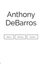 Mobile Screenshot of anthonydebarros.com